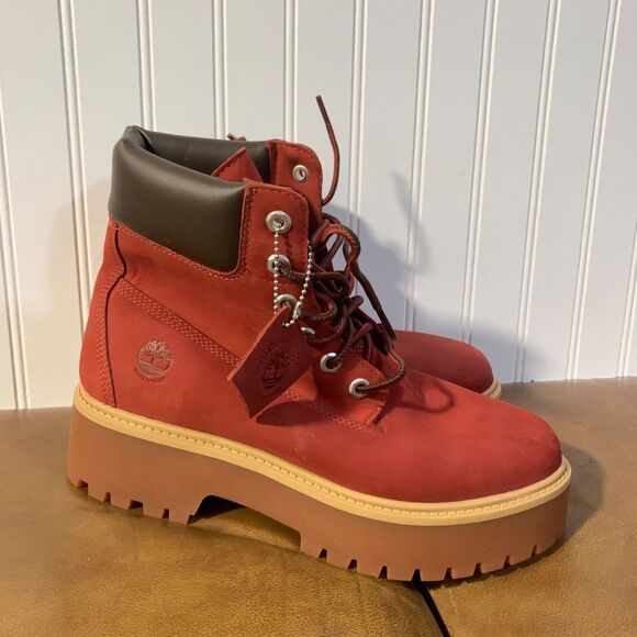 Timberland Shoes - Women's 9.5 Timberland Stone Street 6-Inch Waterproof Platform Boot Lace-Up